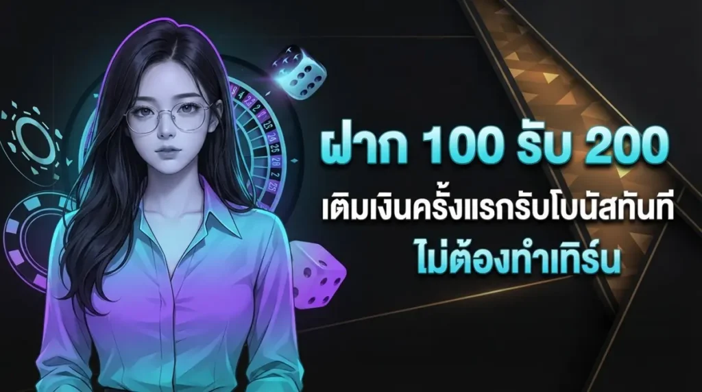 ฝาก 100 รับ 200